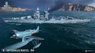 WOWs Blitz. Обзор крейсера Франции Charles Martel.