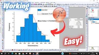 How to make SEM Particle Size Distribution Histogram in Origin Pro |Mean|Curve #originpro  #howto