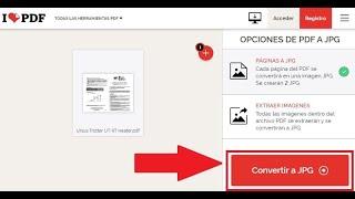  Como CONVERTIR PDF a JPG SIN PROGRAMAS y SIN PERDER CALIDAD FÁCIL y RÁPIDO