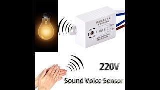 ON OFF Sound voice sensor light 220V