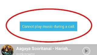 How to fix Cannot play music/video during a call Error in Android|Tablet