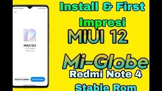 MIUI Globe 12.2.1.0 For Redmi Note 4 || MIUI 12 Globe Rom for Mido || Install & Review