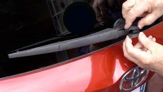 How to change a rear windshield wiper on a Toyota RAV4