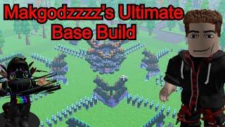 Ultimate Base Build for Makgodzzzz in Zombie Defense! - Roblox