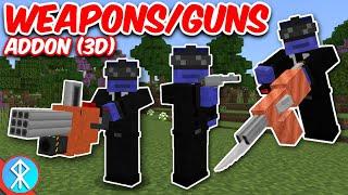 3D WEAPONS ADDON | Bedrock/MCPE/Xbox Minecraft