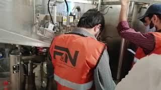 F&N International After Sale Engineering Team at Customer site for Tube Filling & Sealing Machine