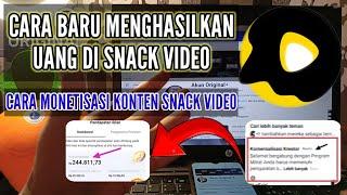 Cara monetisasi konten snack video - dan cara mengaktifkan fiturnya