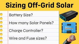How to Size Your Off Grid Solar Power System: Off Grid Solar Calculation