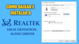 Como Instalar o Driver Realtek High Definition Audio no Windows 10 e 11?