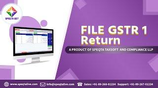 GSTR1 Return Filing from Speqta GST Software