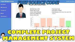 Complete Project Management System  using PHP/MySQL | Free Source Code Download