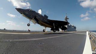 USMC F-35B first trials aboard Japanese aircraft carrier JS Izumo