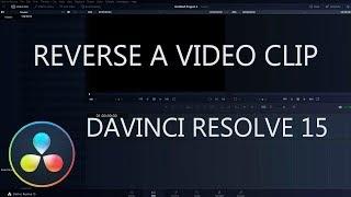 How to Reverse Video Clip in DaVinci Resolve 15