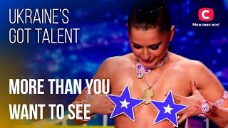 NAUGHTIEST Acts : VERY REVEALING Acrobatics and Dancing | Shocking Auditions | Got Talent 2022