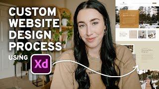 WEBSITE DESIGN PROCESS WITH ADOBE XD | Website Design Tutorial