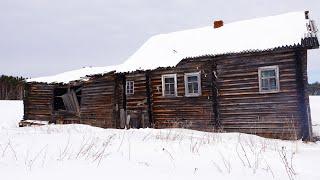 Life Alone in abandoned house, log cabin far from civilization, Ep - 1