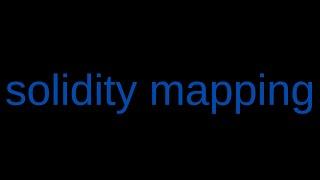 Solidity Mapping