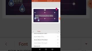 How to change Font Style and Font Size of your Text in PowerPoint (Mobile Version)