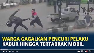 Viral Aksi Warga Gagalkan Pencuri di Samarinda Pelaku Kabur Hingga Tertabrak Mobil