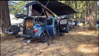 Honda Element PNW Meet Up 2024 - Tours and camping set ups