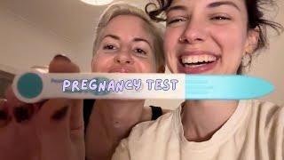 Alexis takes the PREGNANCY TEST… | Lesbian Couple Baby Journey