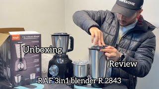 RAF 3 in 1 Electric blender unboxing review