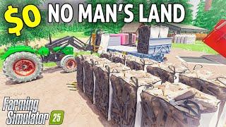 MAKING FIREWOOD...  No man's land  Farming simulator 25 Timelapse...