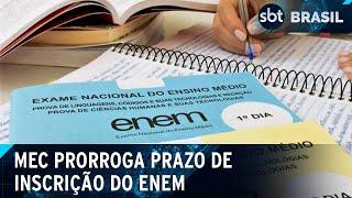 Ministério da Educação prorroga prazo de inscrição para o Enem 2024 | SBT Brasil (08/06/24)