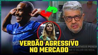 MATHEUS PEREIRA NO PALMEIRAS! HEVERTON GUIMARÃES TRAZ BASTIDORES DA NEGOCIAÇÃO