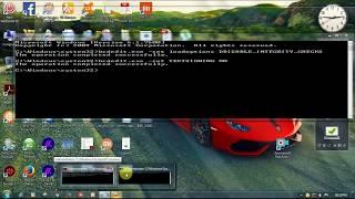 disable driver signature enforcement windows 7 32bits