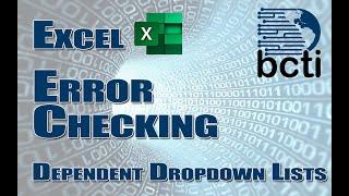Excel - Error Checking Dependent Dropdown Lists