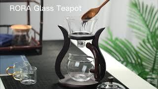 RORA LAZY KUNGFU GLASS TEA SET