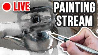 Impressionistic & Abstract Watercolor Painting | LIVE 