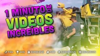 1 minuto de VIDEOS INCREÍBLES Ep.1 | FAILS compilation | Explosions, Wins, Fails, Funny