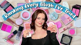 Ranking *EVERY* Blush I've Tried!! | Julia Adams