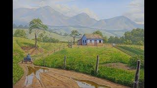 Pintura em tela Paisagem - Óleo sobre tela - 2018