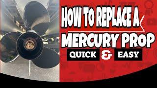 How To Replace A Prop || 2020 MERCURY PRO XS 115HP