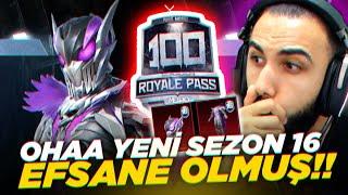 YENİ SEZON 16 GELDİ!! ROYALE PASS 100'e FULLEDİM!! | PUBG MOBILE