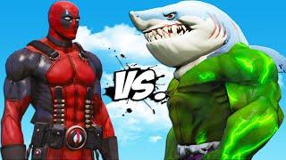 DEADPOOL VS HULK SHARK - EPIC BATTLE