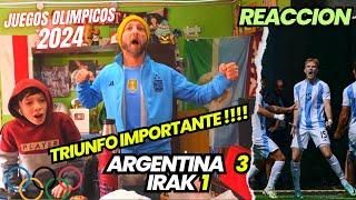 ARGENTINA 3 vs IRAK 1 - Reacciones de Hinchas Argentinos - Juegos Olimpicos Paris 2024