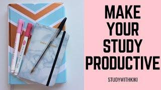 18 HACKS to Study PRODUCTIVELY + How to make your Study PRODUCTIVE | StudyWithKiki