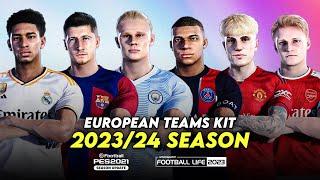 European Team Kitpack 2023/24 Season - PES 2021 & FL23