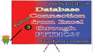 Python: Excel To SQL Connection 3