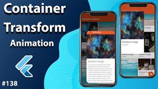 Flutter Tutorial - Page Transition - Container Transform Animation