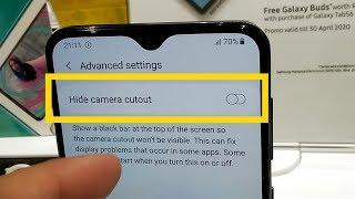 Samsung Galaxy A30s Hide Camera Cutout