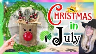 Christmas in July! New Dollar Tree Christmas DIY Home Decor | Budget Friendly Christmas Crafts