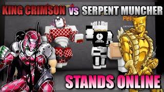 King Crimson vs Serpent Muncher feat. JadBlox | Stands Online