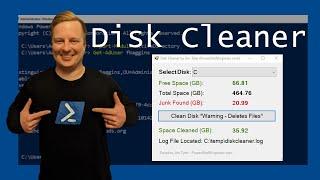 Disk Cleaner PowerShell Script