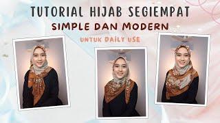 Tutorial Hijab SegiEmpat Simple dan Modern Look  Hijab by Rarekynd 