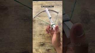 ORIGAMI CROSSBOW PAPER CRAFT TUTORIAL | DIY CROSSBOW STEP BY STEP ORIGAMI WORLD CRAFT EASY TUTORIAL
